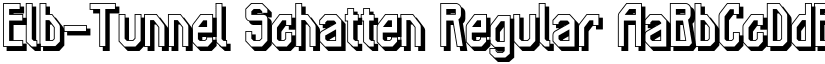 Elb-Tunnel Schatten font download