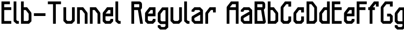 Elb-Tunnel Regular font