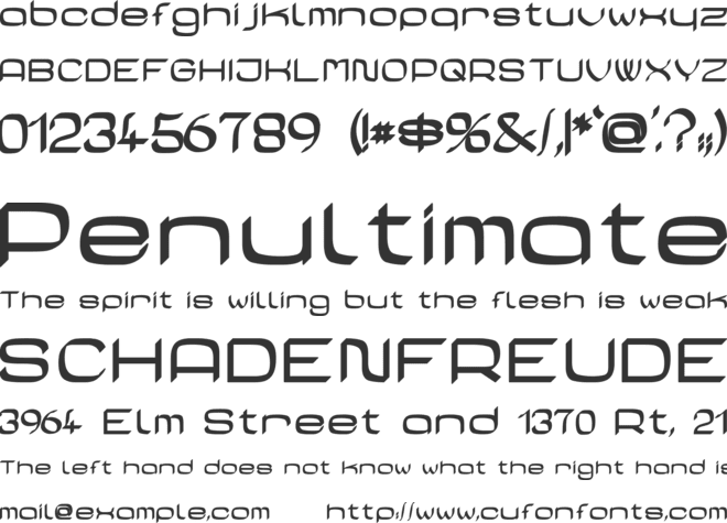 Casa Sans Fettig font preview