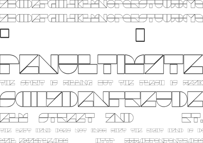 Drebiek font preview