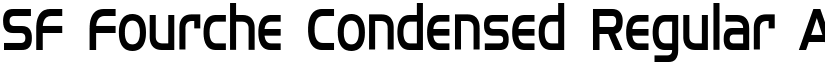 SF Fourche Condensed Regular font
