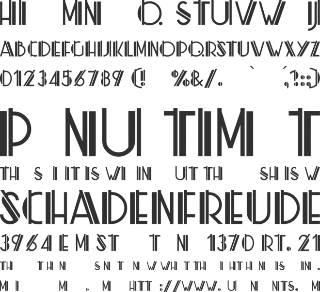 Zig Zag ML font preview