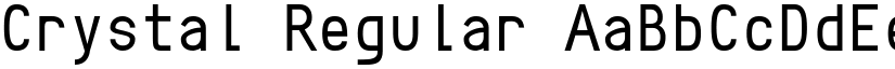 Crystal Regular font