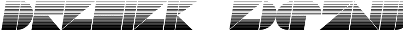 Drebiek Expanded Stripes Italic font