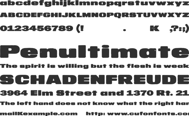 MKaputt-Expanded font preview