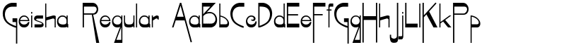 Geisha Regular font