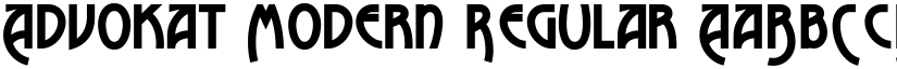 Advokat Modern Regular font