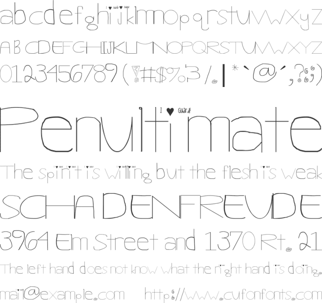 Ellie Grace Color Guard font preview