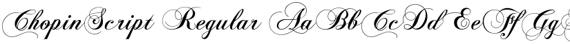ChopinScript Regular font