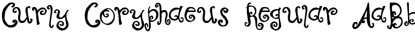 Curly Coryphaeus Regular font