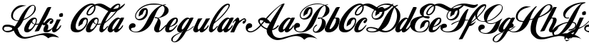 Loki Cola Regular font