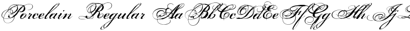 Porcelain Regular font