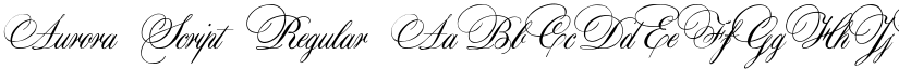 Aurora Script Regular font
