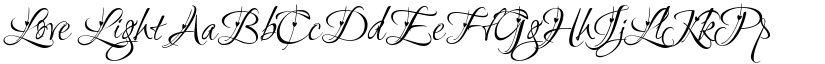 Love Light font