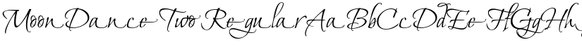 MoonDanceTwo Regular font
