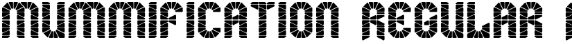 mummification Regular font