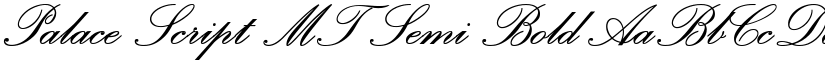 Palace Script MT Semi Bold font