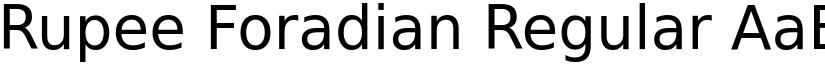 Rupee Foradian Regular font