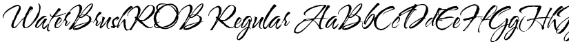 WaterBrushROB Regular font