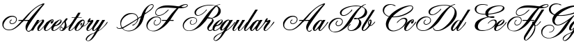 Ancestory SF Regular font