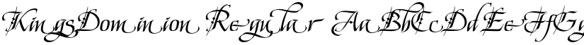 KingsDominion Regular font
