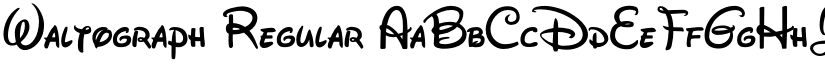 Waltograph Regular font