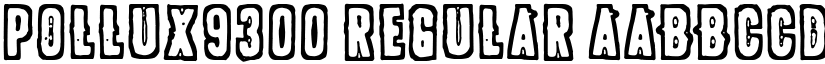 POLLUX9300 Regular font