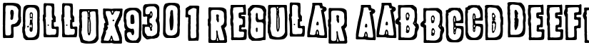 POLLUX9301 Regular font