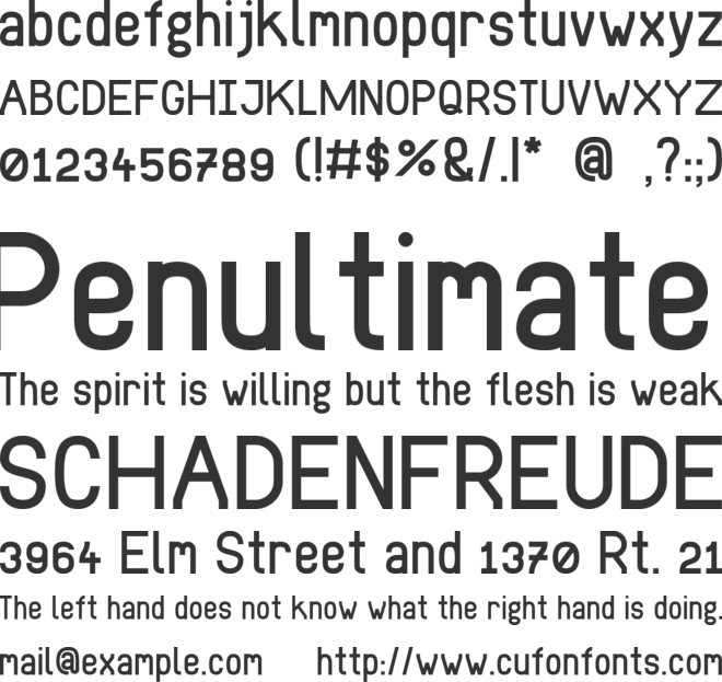 DST font preview