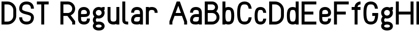 DST Regular font