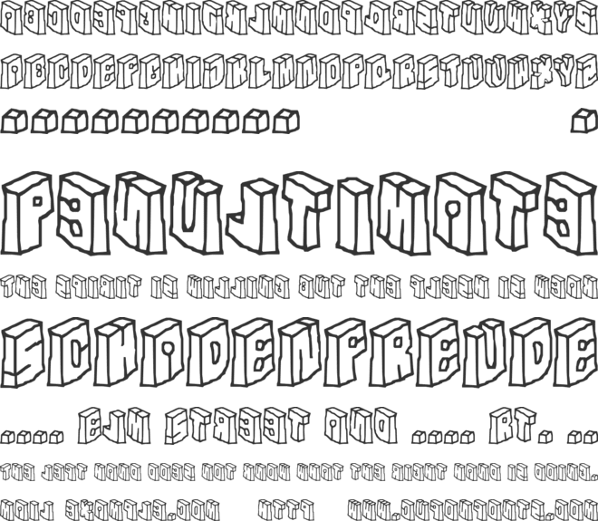 In The Flesh font preview