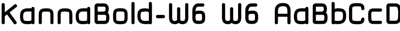 KannaBold-W6 W6 font