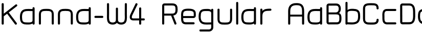 Kanna-W4 Regular font