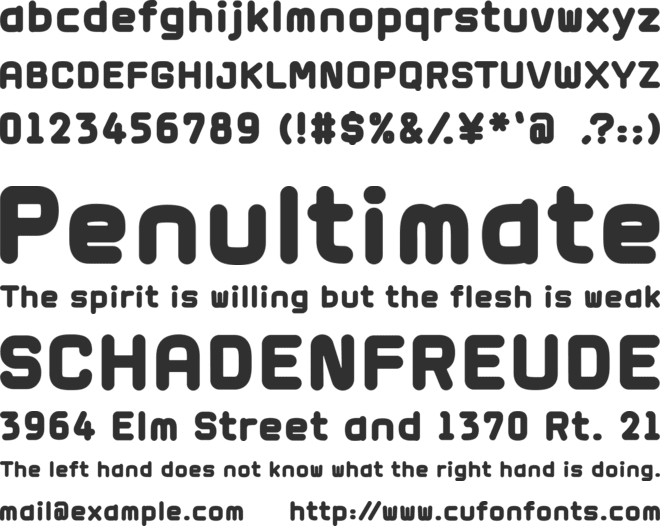 Sweet Doughnuts font preview