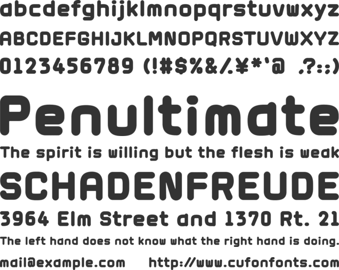 Sweet Doughnuts font preview