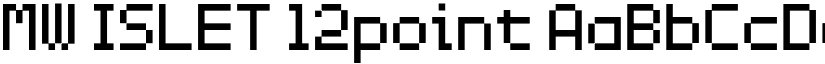 MW ISLET 12point font