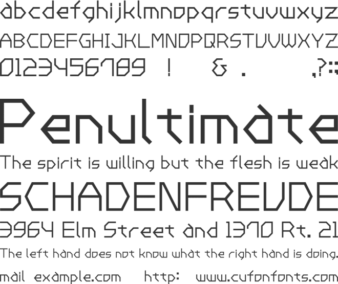 MW BISHOP font preview