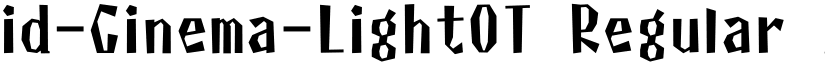 id-Cinema-LightOT Regular font