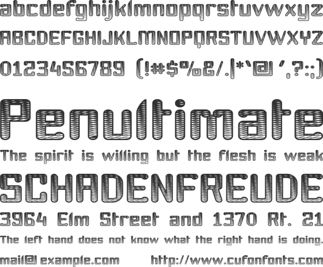 Youthanasia Texture font preview