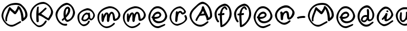 MKlammerAffen-Medium font