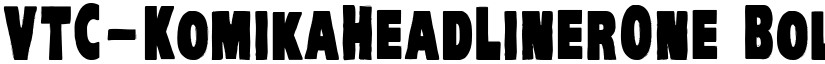 VTC-KomikaHeadLinerOne Bold font