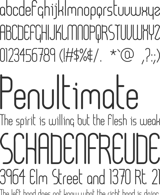 AB UltraChic font preview
