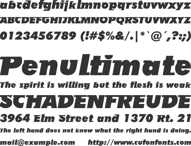 AB Futurun font preview