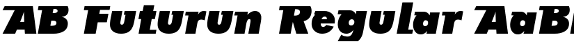 AB Futurun Regular font