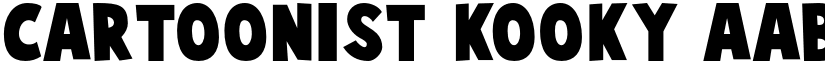 Cartoonist Kooky font