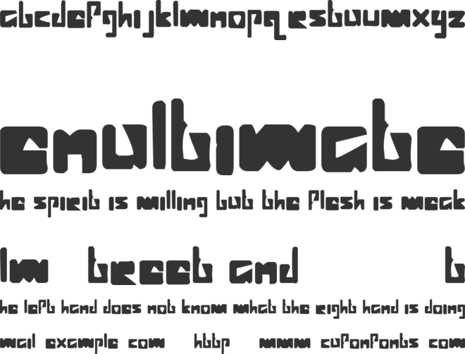 Vital Formations font preview