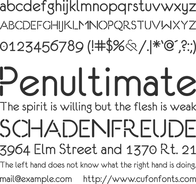 Eurofurence Modified font preview