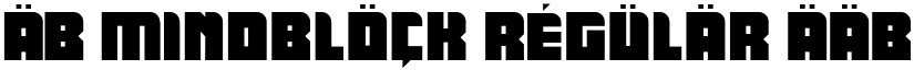AB Mindblock Regular font