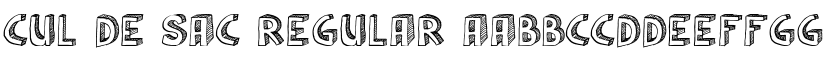 Cul De Sac Regular font