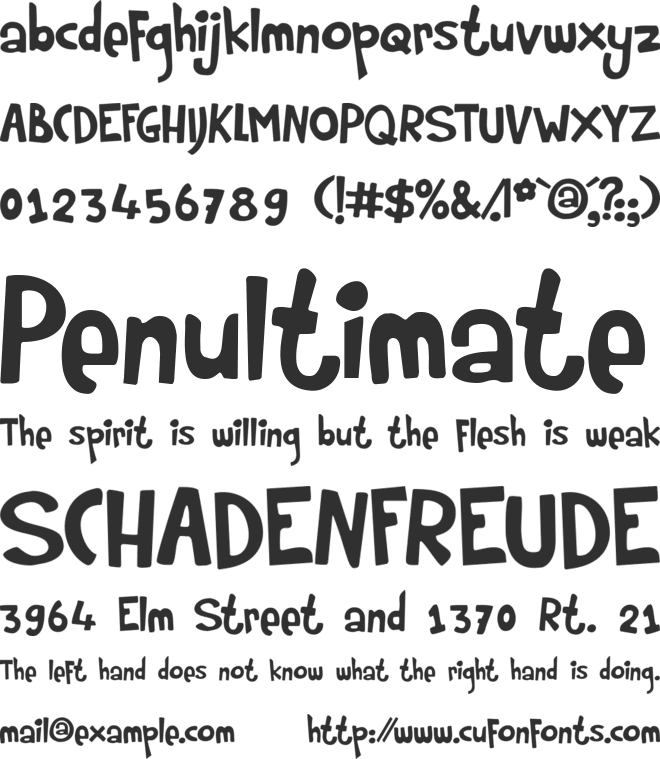 Rumpelstiltskin font preview